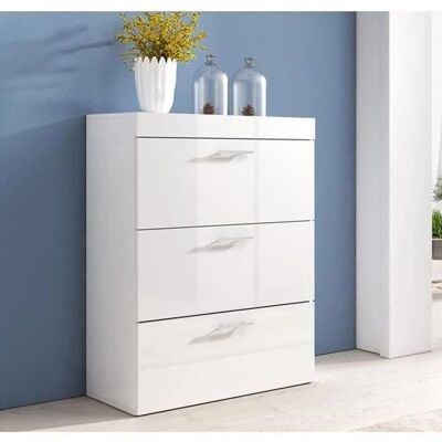 LETTEIMOBILI Dalia Bianco - Comò a 3 cassetti LETTEIMOBILI Dalia Bianco - Comò a 3 cassetti