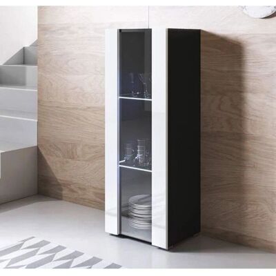 Muebles Bonitos Luke V2 Vitrina Negra con LED Muebles Bonitos Luke V2 Vitrina Negra con LED