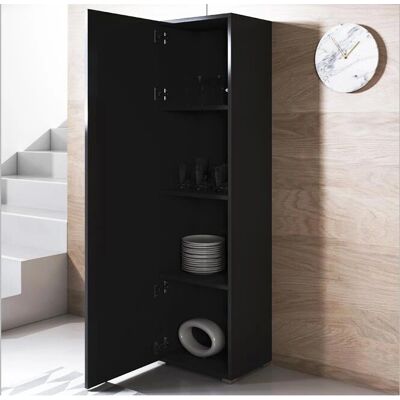 Lettiemobili Luke V4 Armoire Murale Noire - 4 Compartiments - Publicité Lettiemobili Luke V4 Armoire Murale Noire - 4 Compartiments - Publicité
