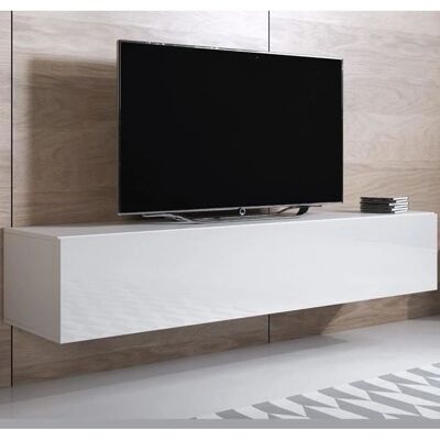 LETTEIMOBILI Luke H2 Blanco Mueble de TV Moderno - Almacenamiento TV LETTEIMOBILI Luke H2 Blanco Mueble de TV Moderno - Almacenamiento TV