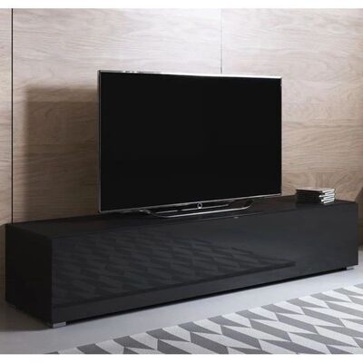 Muebles Bonitos Luke H2 Meuble TV Noir - Meuble de Salon - Publicité Muebles Bonitos Luke H2 Meuble TV Noir - Meuble de Salon - Publicité
