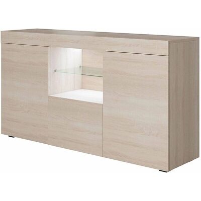 LETTIEMOBILI Credenza avec LED - Buffet avec 2-3 Portes - Publicité LETTIEMOBILI Credenza avec LED - Buffet avec 2-3 Portes - Publicité