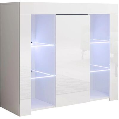 MUEBLES BONITOS Lilian Blanc Moderne Buffet - Mobilier de rangement - Publicité MUEBLES BONITOS Lilian Blanc Moderne Buffet - Mobilier de rangement - Publicité