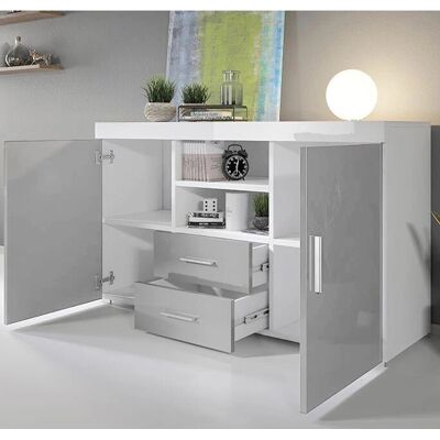 Credenza Roque Muebles Bonitos - Moderno con 2 Ante e 2 Cassetti Credenza Roque Muebles Bonitos - Moderno con 2 Ante e 2 Cassetti