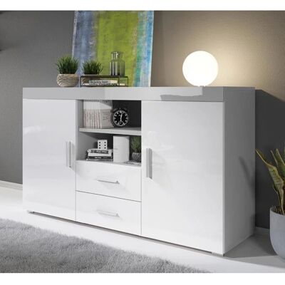 MUEBLES BONITOS Roque Buffet - Moderne avec 2 portes et 2 tiroirs - Publicité MUEBLES BONITOS Roque Buffet - Moderne avec 2 portes et 2 tiroirs - Publicité