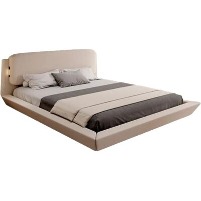 Lit flottant beige MB MOEBEL avec LED et USB - Lit - Publicité Lit flottant beige MB MOEBEL avec LED et USB - Lit - Publicité