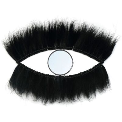 Miroir Black Eye de Bazar Bizar - Cadre en Herbe Naturelle - Publicité Miroir Black Eye de Bazar Bizar - Cadre en Herbe Naturelle - Publicité