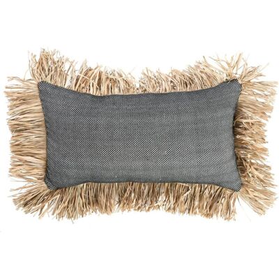 Housse de coussin Cotton Bonita de Bazar Bizar - Noir Naturel - 30x50 - Publicité Housse de coussin Cotton Bonita de Bazar Bizar - Noir Naturel - 30x50 - Publicité