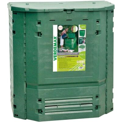 VERDEMAX Contenitore compostaggio - Giardino quadrato 400L - Resistente UV VERDEMAX Contenitore compostaggio - Giardino quadrato 400L - Resistente UV
