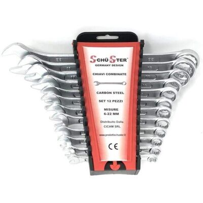 Set da 12 chiavi fisse e a stella - 6 a 24mm Set da 12 chiavi fisse e a stella - 6 a 24mm