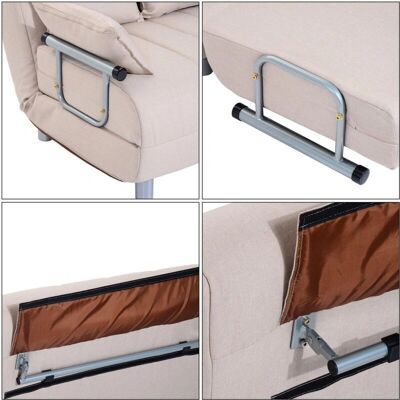 Generic - DivanoLetto102x82 - Crema - 190x98cm - Sofa bed Generic - DivanoLetto102x82 - Crema - 190x98cm - Sofa bed