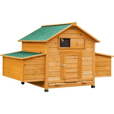 Pollaio in Legno Impermeabile Riotti per Giardino 150x100x96.5 cm Pollaio in Legno Impermeabile Riotti per Giardino 150x100x96.5 cm