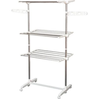 Stendibiancheria in acciaio inox 3 piani regolabile - BENZONI Stendibiancheria in acciaio inox 3 piani regolabile - BENZONI