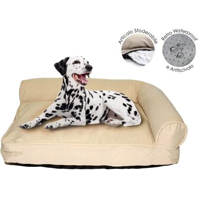 GIORDANOSHOP Divano per animali - 71x51x20cm - Impermeabile, Fodera removibile GIORDANOSHOP Divano per animali - 71x51x20cm - Impermeabile, Fodera removibile