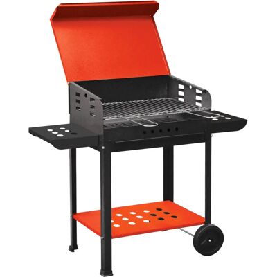 Barbecue a Carbone Bauer Vanessa in Acciaio con Ruote - Barbecue Barbecue a Carbone Bauer Vanessa in Acciaio con Ruote - Barbecue