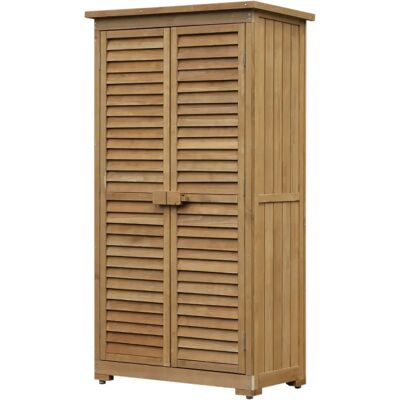GIORDANOSHOP Armadio da giardino impermeabile - 3 ripiani GIORDANOSHOP Armadio da giardino impermeabile - 3 ripiani