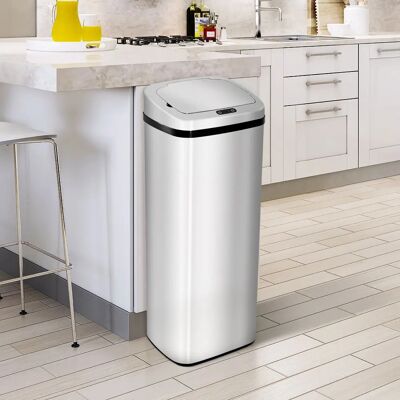 Benoni Secchio in Acciaio Inox con Sensore Infrarossi - 50L Benoni Secchio in Acciaio Inox con Sensore Infrarossi - 50L