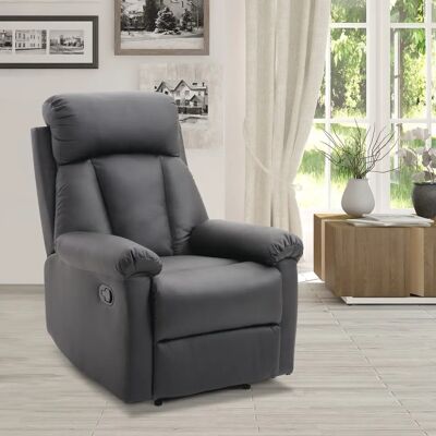 Unknown - Poltrona Relax Classica - Nero - Recliner Unknown - Poltrona Relax Classica - Nero - Recliner