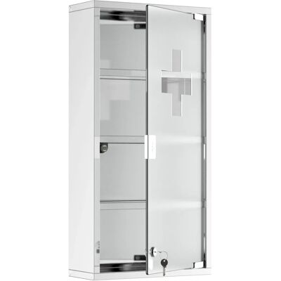 BENZONI - Armadietto Medicinali 4 Ripiani Inox 30x12x60 - Medicine cabinet BENZONI - Armadietto Medicinali 4 Ripiani Inox 30x12x60 - Medicine cabinet