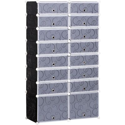 BENZONI - Scarpiera 32 Paia - Bianco e Nero - Shoe rack BENZONI - Scarpiera 32 Paia - Bianco e Nero - Shoe rack
