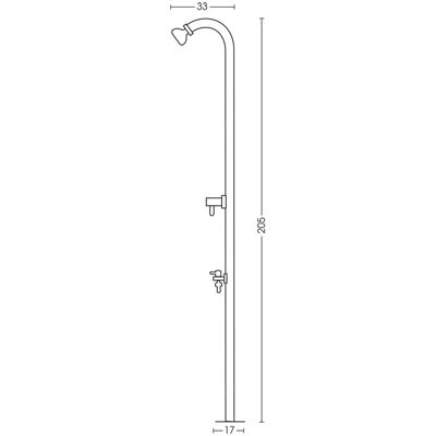 Doccia da Giardino Belfer 42D1 Acciaio Inox - Acqua Fredda Doccia da Giardino Belfer 42D1 Acciaio Inox - Acqua Fredda