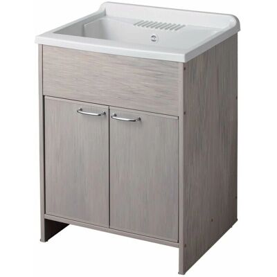 Lavabo mobile Forlani in PVC con 2 ante - 60x50x85 cm Lavabo mobile Forlani in PVC con 2 ante - 60x50x85 cm