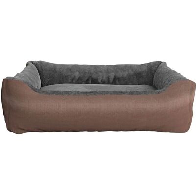 GIORDANOSHOP - Letto doppio per cani e gatti 62x50x17 cm in poliestere Love Tortora GIORDANOSHOP - Letto doppio per cani e gatti 62x50x17 cm in poliestere Love Tortora