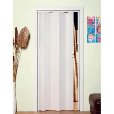 Caroline - Porta a Soffietto - Bianco Frassino - PVC 83x214 cm - Interior folding door Caroline - Porta a Soffietto - Bianco Frassino - PVC 83x214 cm - Interior folding door