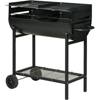 GIORDANOSHOP Griglia a Carbone in Acciaio - Regolabile in Altezza - Barbecue GIORDANOSHOP Griglia a Carbone in Acciaio - Regolabile in Altezza - Barbecue