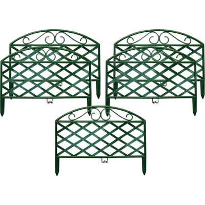 Set di Recinzioni da Giardino Rama - 5 Pannelli in Plastica 46x35cm Set di Recinzioni da Giardino Rama - 5 Pannelli in Plastica 46x35cm