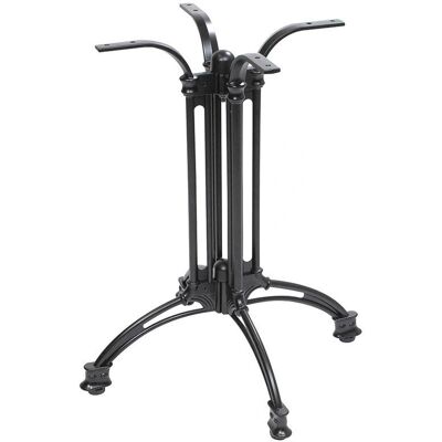GIORDANOSHOP - Base per Tavolo da Giardino con 4 Gambe in Alluminio Nero GIORDANOSHOP - Base per Tavolo da Giardino con 4 Gambe in Alluminio Nero
