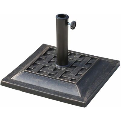 GIORDANOSHOP Base per Ombrellone da Giardino 44x44x32cm Resina Acciaio GIORDANOSHOP Base per Ombrellone da Giardino 44x44x32cm Resina Acciaio