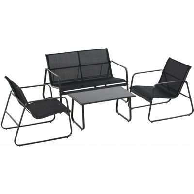 Generic - Garden Set 4pc - Metallo - Set da giardino Generic - Garden Set 4pc - Metallo - Set da giardino