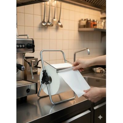 GIORDANOSHOP Modello 8055E Supporto Rotolo Carta in Acciaio - Supporto Rotolo GIORDANOSHOP Modello 8055E Supporto Rotolo Carta in Acciaio - Supporto Rotolo