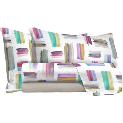 GIORDANOSHOP Set Lenzuola in Microfibra - Singolo, Multicolor GIORDANOSHOP Set Lenzuola in Microfibra - Singolo, Multicolor