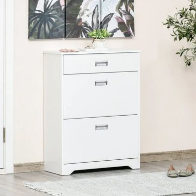 Unknown - 12-Paretti Scarpiere - Legno - Bianco - Scarpiere Unknown - 12-Paretti Scarpiere - Legno - Bianco - Scarpiere