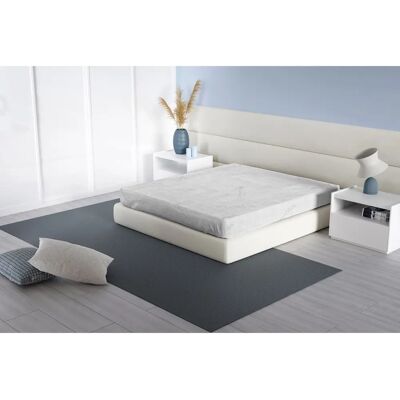 Fodera materasso elastica 1.5 Twin in poliestere grigio Fodera materasso elastica 1.5 Twin in poliestere grigio