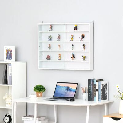 GiordanoShop Armadio a Parete 80x9,5x60 cm con Ante in Vetro Scorrevoli - Armadio GiordanoShop Armadio a Parete 80x9,5x60 cm con Ante in Vetro Scorrevoli - Armadio