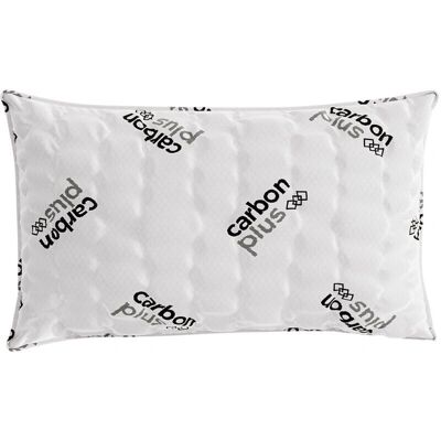GIORDANOSHOP Cuscino in Memory Foam - Guanciale 45x75 cm con Fibra di Carbonio, Grigio Chiaro - Cuscino GIORDANOSHOP Cuscino in Memory Foam - Guanciale 45x75 cm con Fibra di Carbonio, Grigio Chiaro - Cuscino