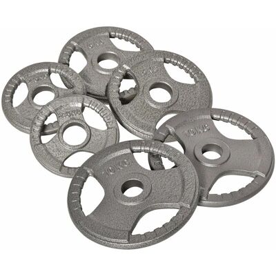 Generic - Set di 6 Dischi Pesi 35kg Grigi - 2x10kg 2x5kg 2x2.5kg - Weights plates Generic - Set di 6 Dischi Pesi 35kg Grigi - 2x10kg 2x5kg 2x2.5kg - Weights plates