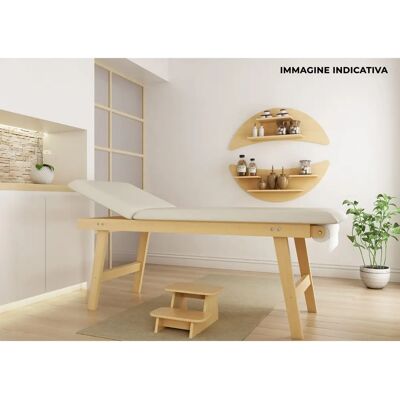 GIORDANOSHOP Lettino da Massaggio in Legno di Faggio con Testata Regolabile GIORDANOSHOP Lettino da Massaggio in Legno di Faggio con Testata Regolabile