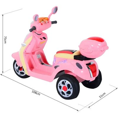 BENZONI Veicolo elettrico per bambini 6V Rosa - Giocattolo BENZONI Veicolo elettrico per bambini 6V Rosa - Giocattolo