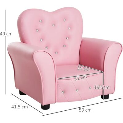 Poltrona Bambini Rosa GiordanoShop - Sedia per Bambini Poltrona Bambini Rosa GiordanoShop - Sedia per Bambini