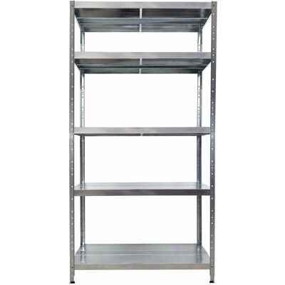 GIORDANOSHOP Maciste Zincato - Scaffale in Metallo Rinforzato - 5 Ripiani - 100x50x195cm GIORDANOSHOP Maciste Zincato - Scaffale in Metallo Rinforzato - 5 Ripiani - 100x50x195cm