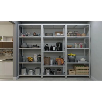 GIORDANOSHOP Maciste Zincato - Scaffale in Metallo 5 Ripiani 120x50x234 cm GIORDANOSHOP Maciste Zincato - Scaffale in Metallo 5 Ripiani 120x50x234 cm