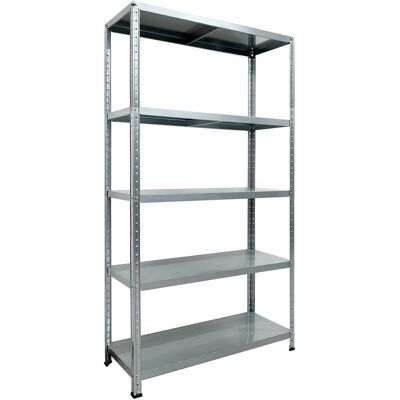 GIORDANOSHOP Scaffale in metallo zincato Ettore - 5 ripiani - 187cm GIORDANOSHOP Scaffale in metallo zincato Ettore - 5 ripiani - 187cm