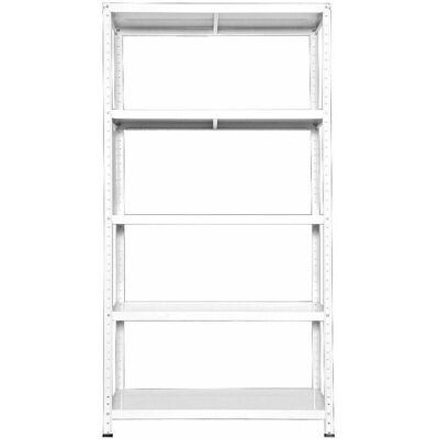 GIORDANOSHOP Scaffale in Metallo Ettore - 5 Ripiani, 100x40x187 cm GIORDANOSHOP Scaffale in Metallo Ettore - 5 Ripiani, 100x40x187 cm