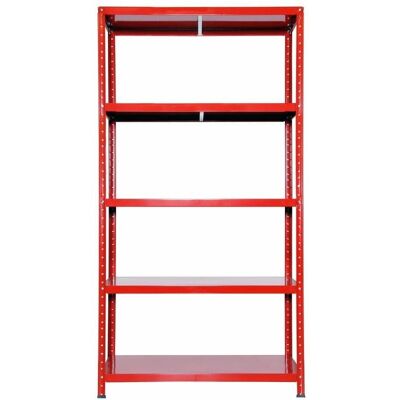 GIORDANOSHOP Ettore Rosso Scaffale in Metallo Rosso - Scaffale GIORDANOSHOP Ettore Rosso Scaffale in Metallo Rosso - Scaffale