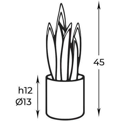GIORDANOSHOP Pianta Artificiale Sansevieria - 45 cm - Verde GIORDANOSHOP Pianta Artificiale Sansevieria - 45 cm - Verde