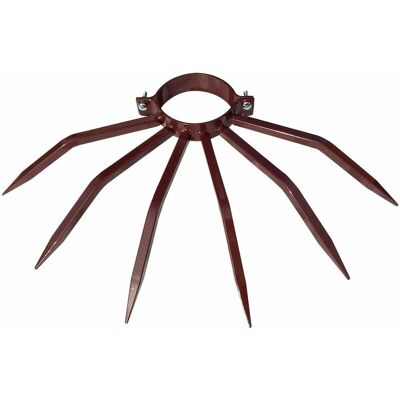 GIORDANOSHOP - Punte in acciaio deterrente per tubi Ø100 mm Marrone - Barriera GIORDANOSHOP - Punte in acciaio deterrente per tubi Ø100 mm Marrone - Barriera